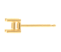 Square Princess 4 Claw Stud
