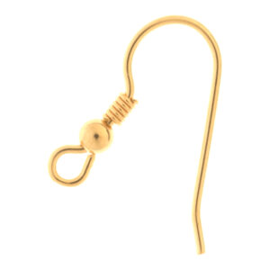 Kidney Wire with Bead & Coil – KWBEAD