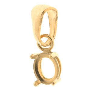 Oval Claw Pendant with Heavy Bail – POV