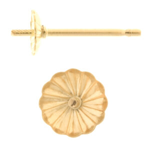 Pearl Cup & Post – Fluted Pad
