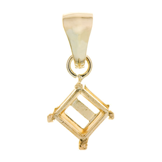 Princess Pendant with Heavy Bail – PPSQ