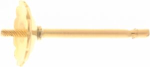 Pearl Cup & Post – Plain with Scalloped Edge